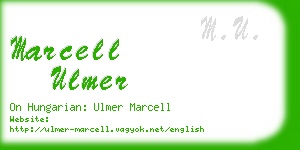 marcell ulmer business card